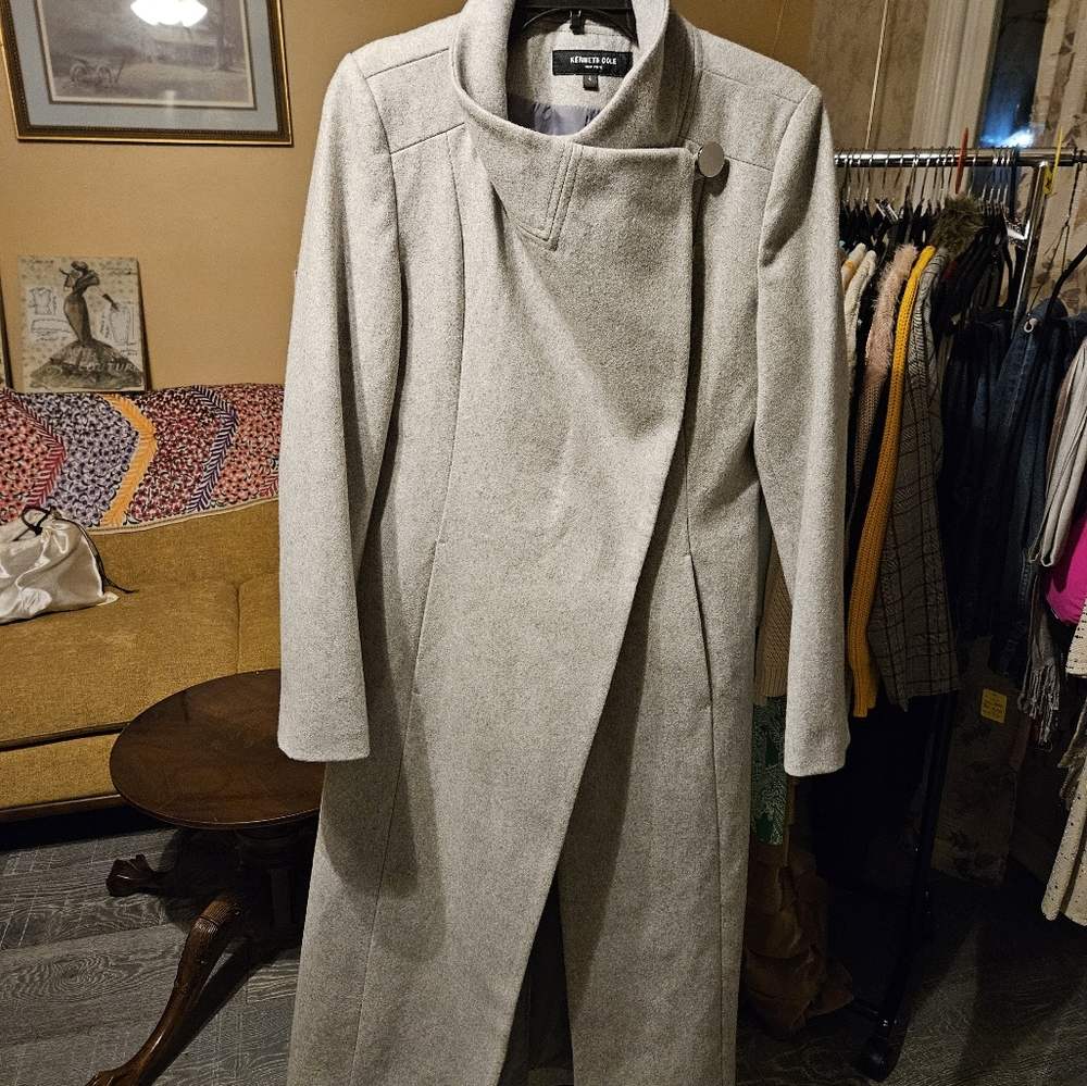 Kenneth Cole New York Women's Full Length Wool Jacket